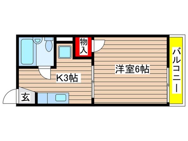 フォ－ブル母呂後の物件間取画像